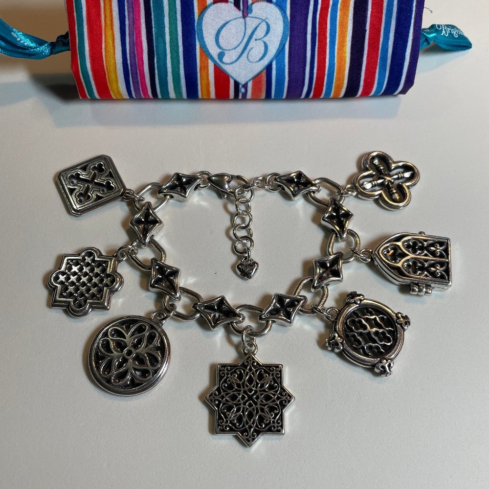 Rare & Retired Brighton "Gothica" Charm Bracelet (EUC)